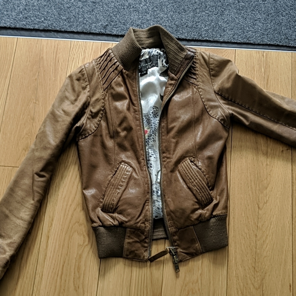 Mackage leather jacket XS